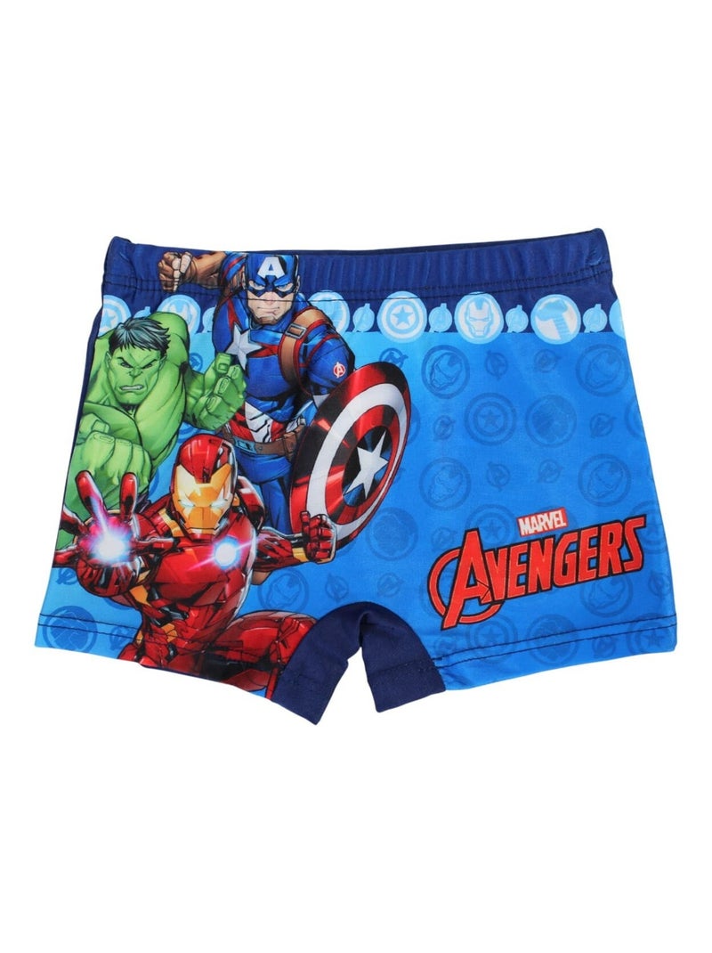 Marvel - Boxer De Bain imprimé Avengers Bleu marine - Kiabi