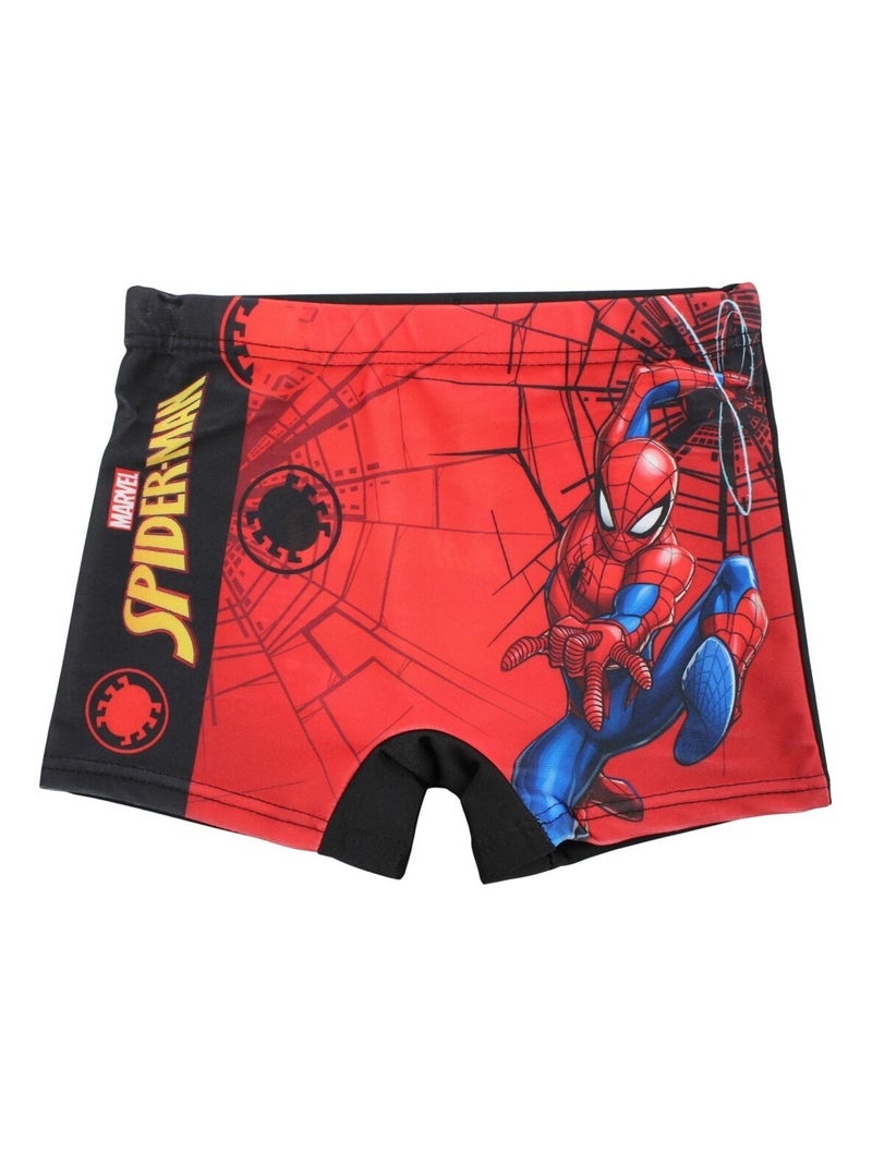 Marvel - Boxer De Bain imprimé Spiderman Rouge - Kiabi