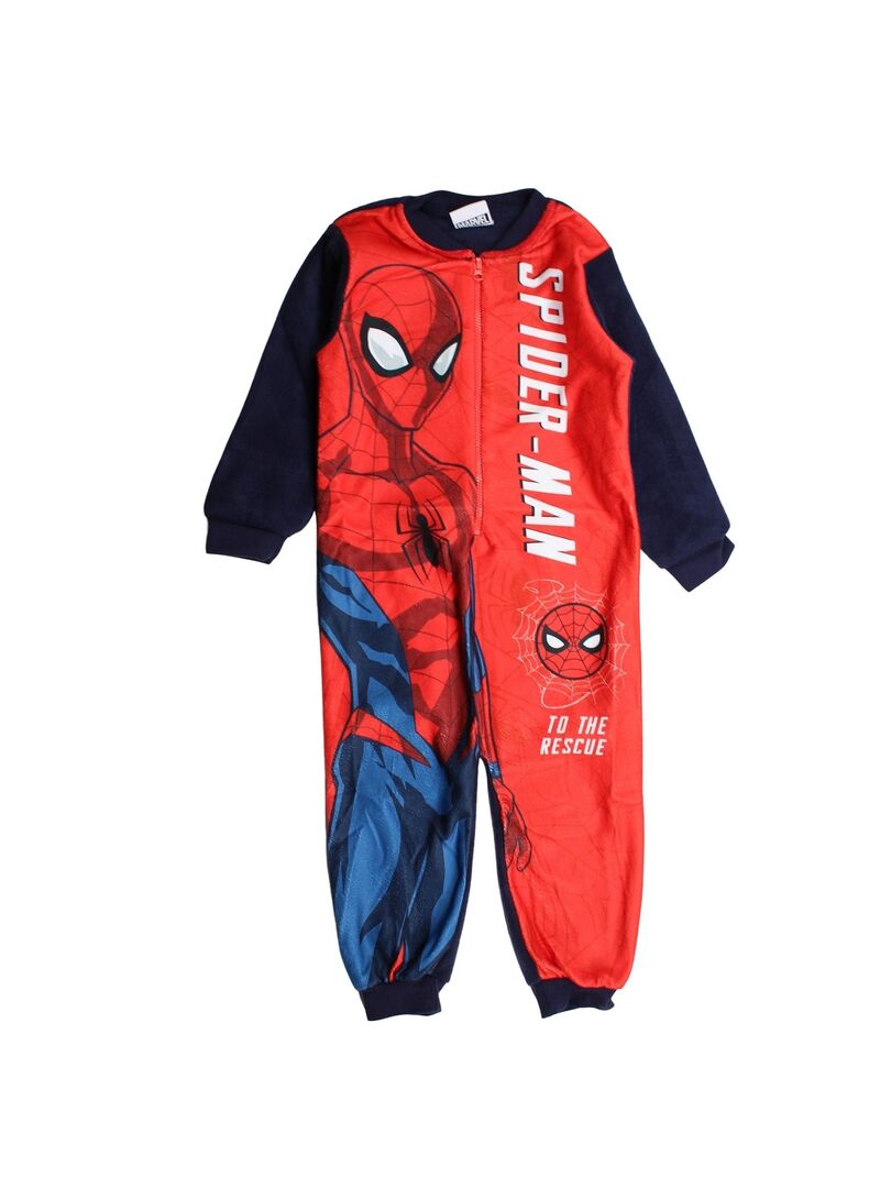Combinaison De Pluie Marvel Spidey Enfant - Imperméable Doublé Polaire - Tenue Pluie Garçon