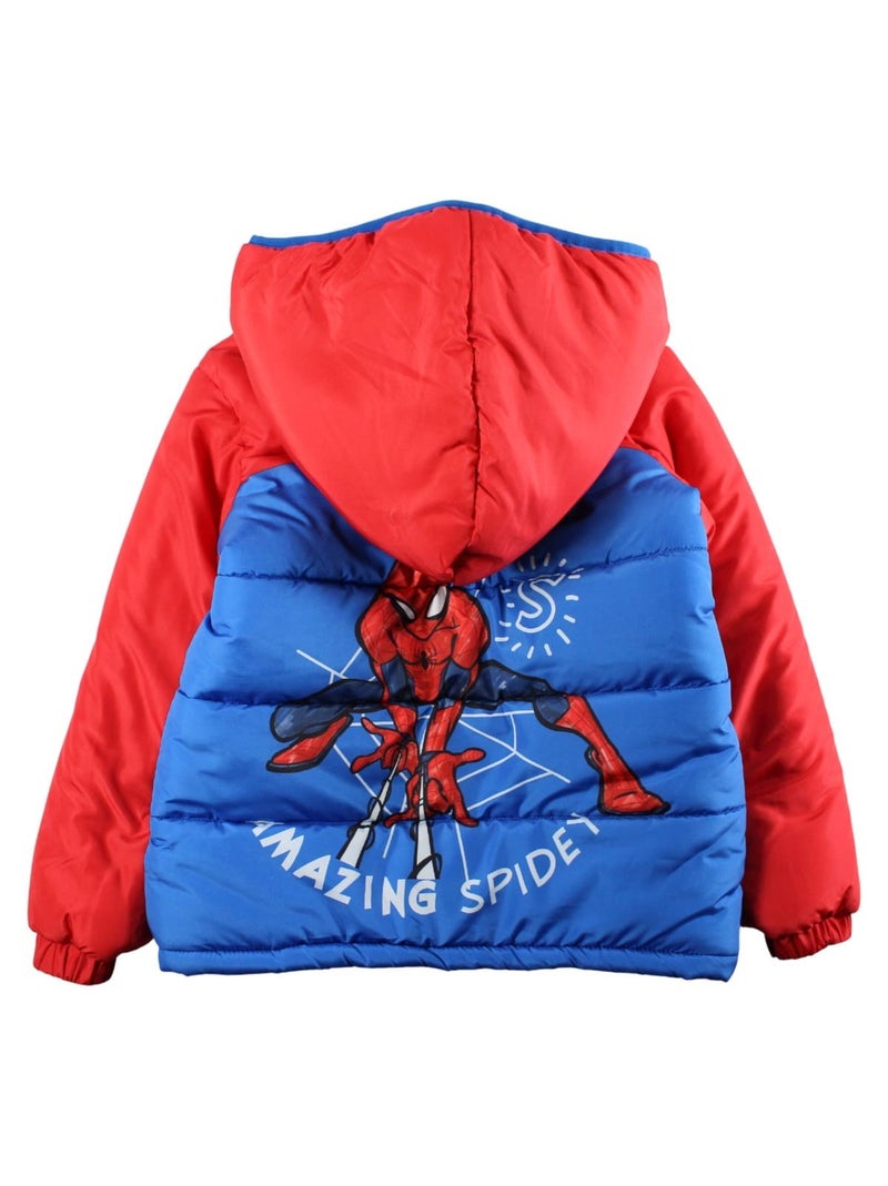 Marvel - Doudoune garçon avec logo 2 couleurs Bleu - Kiabi