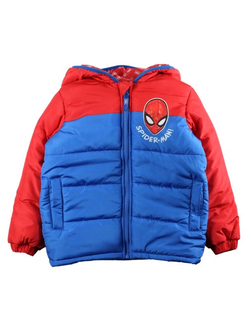 Marvel - doudoune zippée à capuche à empiècements - Kiabi