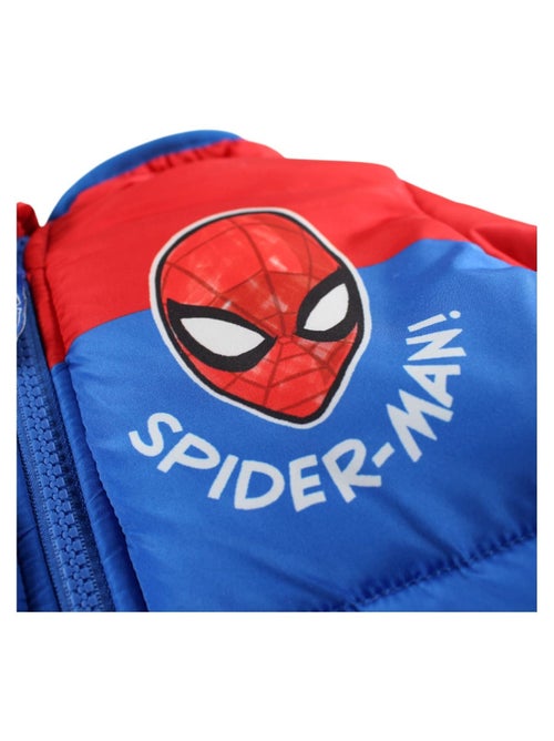 Marvel - doudoune zippée à capuche à empiècements - Kiabi