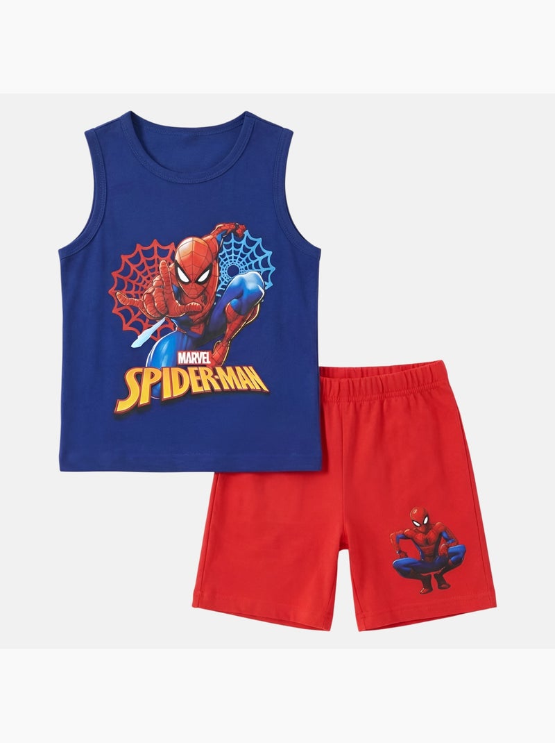 Marvel - Ensemble garçon débardeur et short Rouge - Kiabi