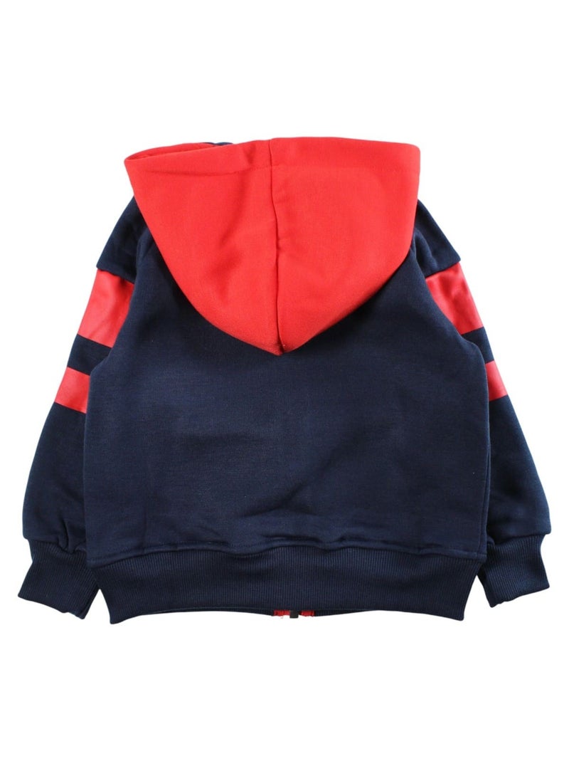 Marvel - Ensemble jogging garçon veste capuche et pantalon à imprimé Bleu marine - Kiabi