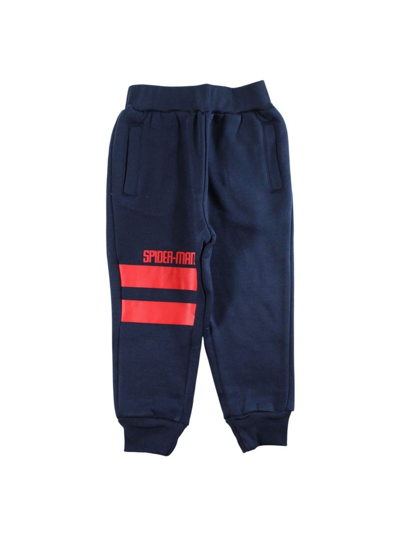 Marvel - Ensemble jogging garçon veste capuche et pantalon à imprimé Bleu marine - Kiabi