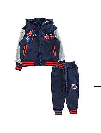 Marvel - Ensemble jogging garçon veste capuche et pantalon à imprimé