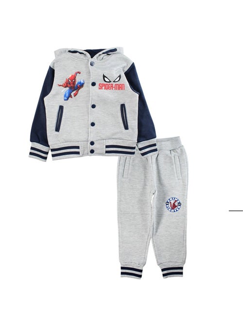 Marvel - Ensemble jogging garçon veste capuche et pantalon à imprimé - Kiabi