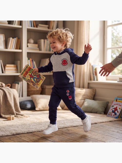 Marvel - ensemble sweat à capuche et pantalon de jogging imprimés, poche kangourou - Kiabi Marvel - ensemble sweat à capuche et pantalon de jogging imprimés, poche kangourou - Kiabi