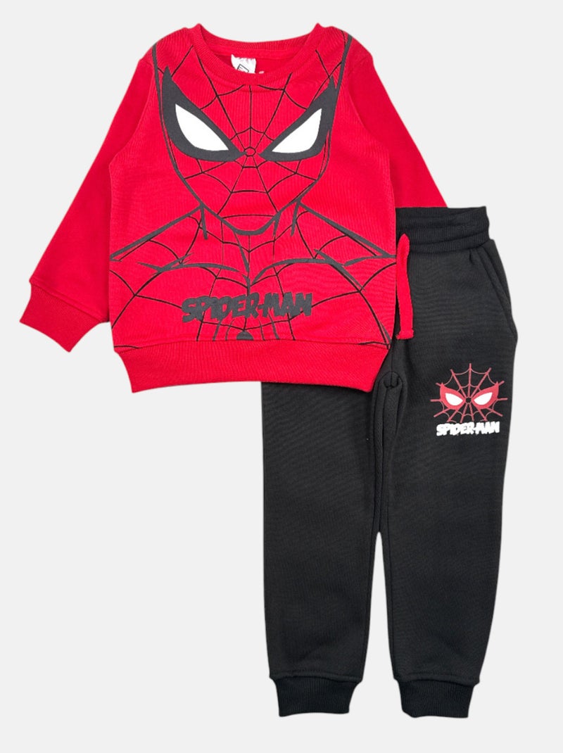 Marvel - Ensemble ​​Sweat pantalon Imprimé Spiderman Rouge - Kiabi