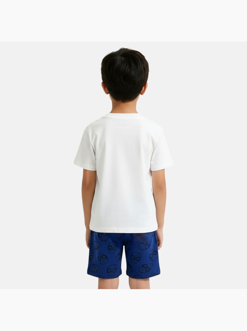Marvel - Ensemble T-shirt et short avec personnage Blanc - Kiabi
