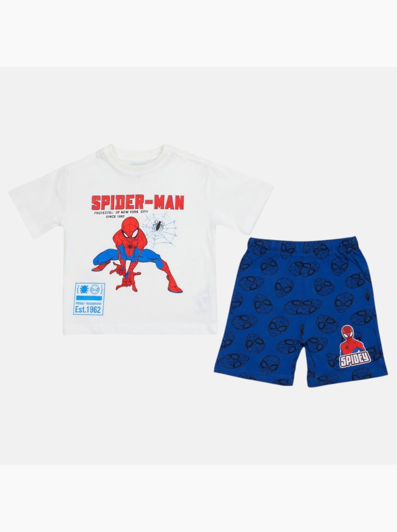Marvel - Ensemble T-shirt et short avec personnage Blanc - Kiabi