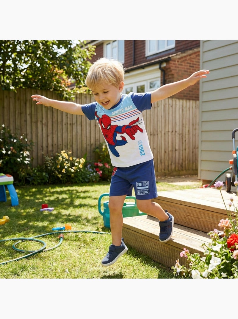 Marvel - Ensemble T-shirt et short avec personnage Bleu marine - Kiabi
