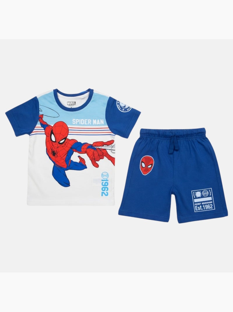 Marvel - Ensemble T-shirt et short avec personnage Bleu marine - Kiabi