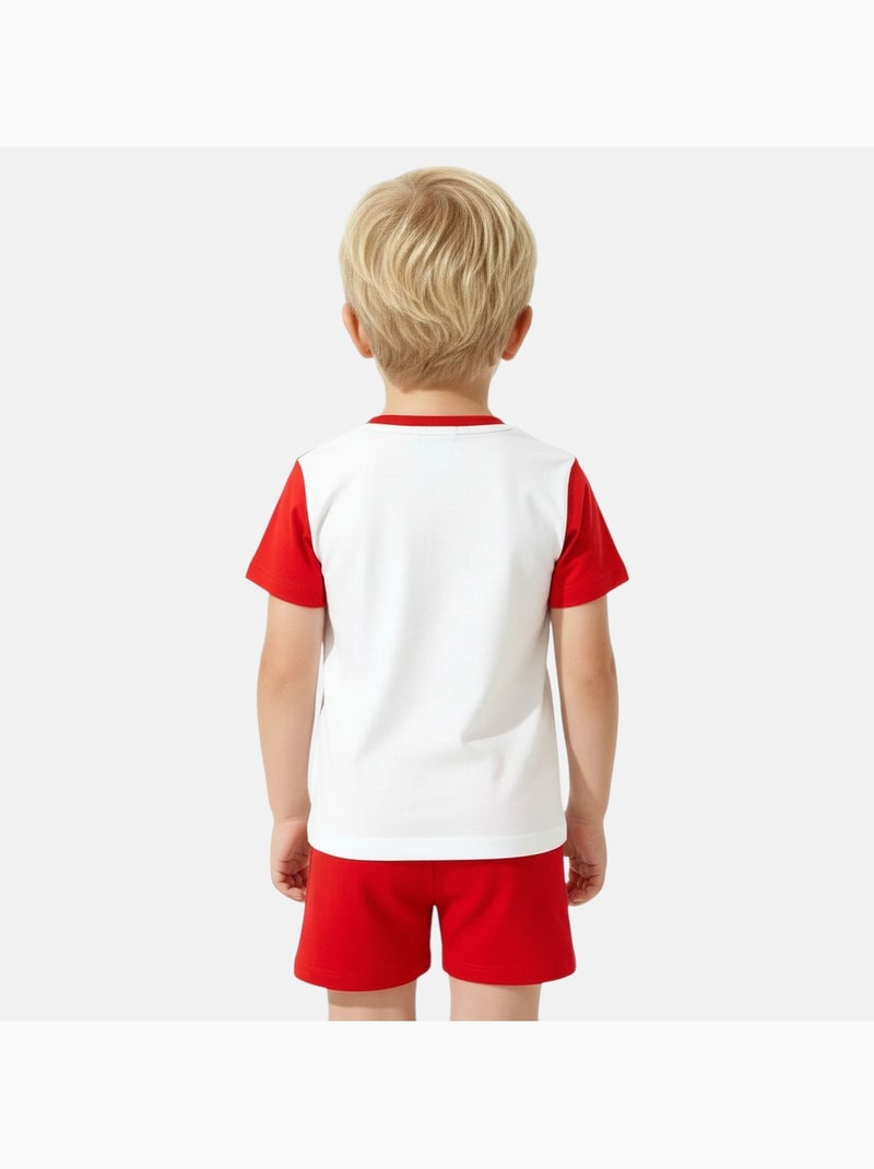 Marvel - Ensemble T-shirt et short avec personnage Rouge - Kiabi