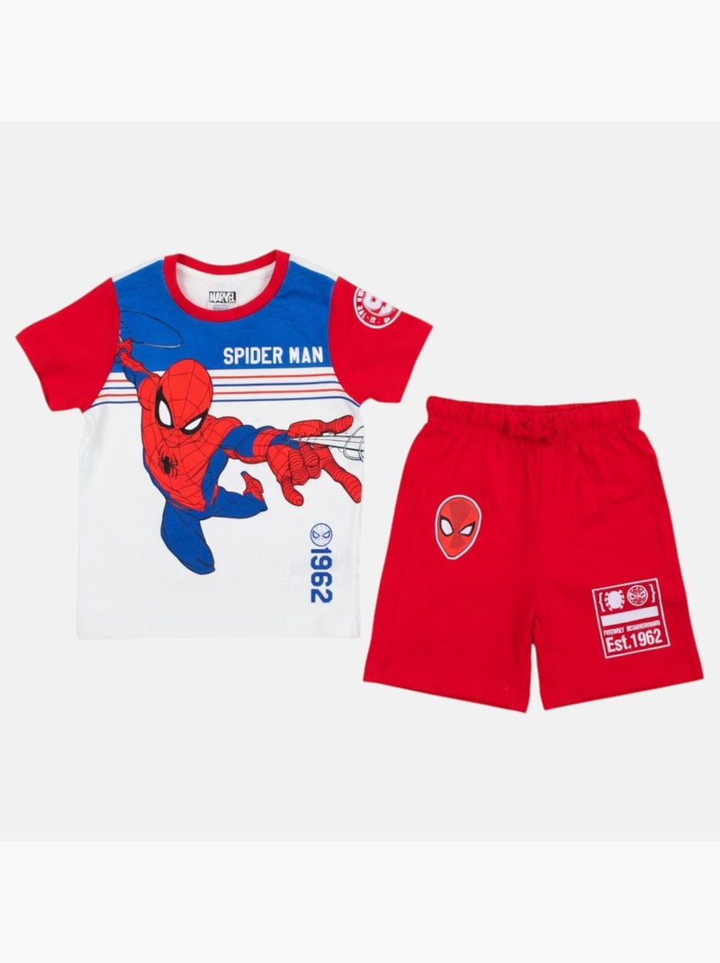 Marvel - Ensemble T-shirt et short avec personnage Rouge - Kiabi