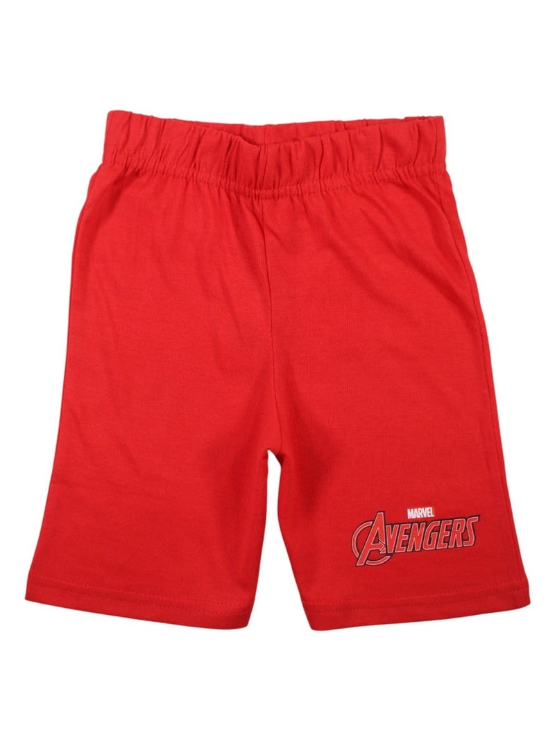 Marvel - Ensemble T-shirt et Short Avengers Rouge - Kiabi