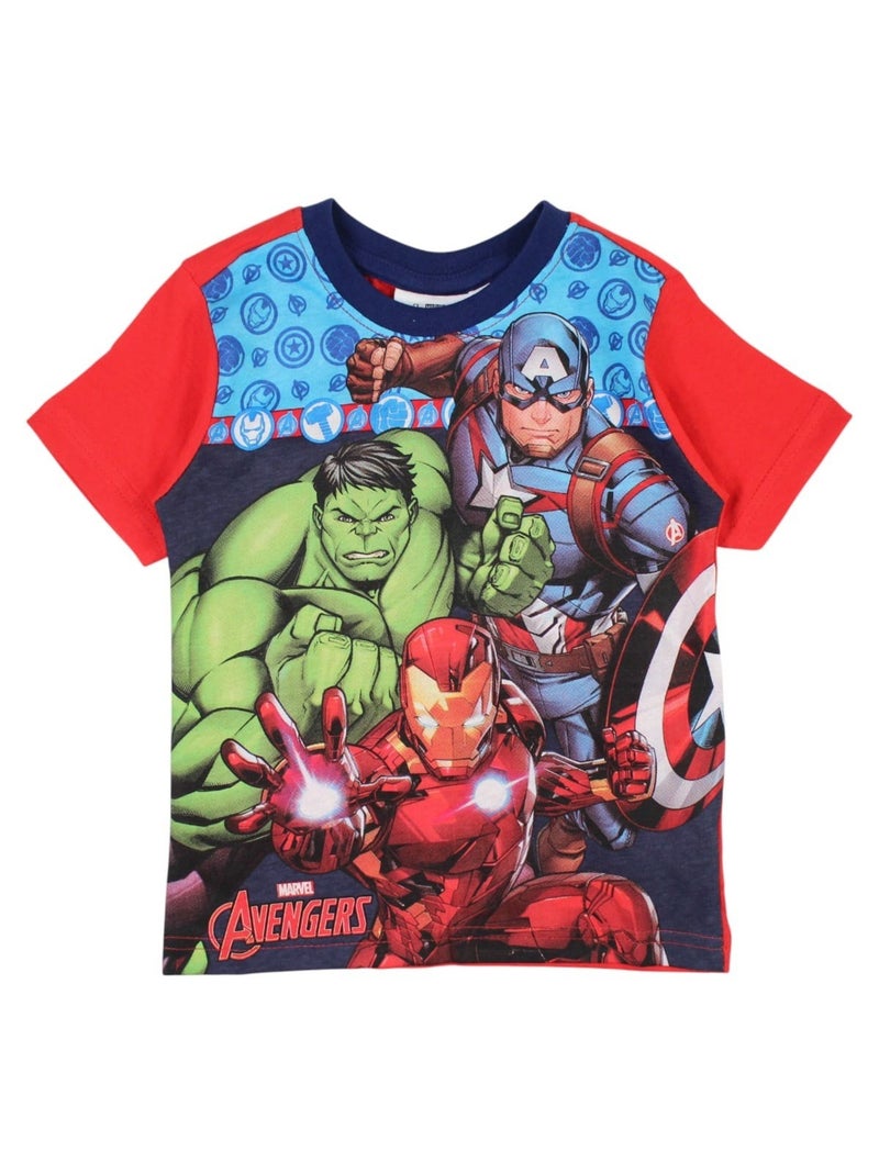 Marvel - Ensemble T-shirt et Short Avengers Rouge - Kiabi