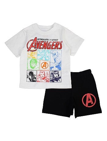 Marvel - Ensemble T-shirt et Short Garçon Avengers