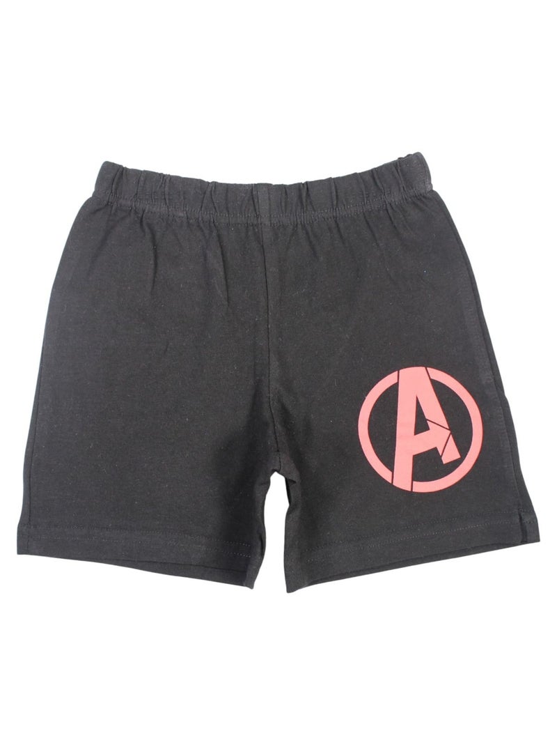 Marvel - Ensemble T-shirt et Short Garçon Avengers Blanc - Kiabi