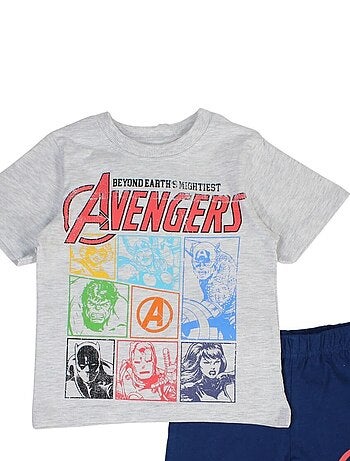 Marvel - Ensemble T-shirt et Short Garçon Avengers