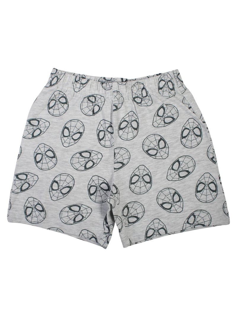 Marvel - Ensemble T-shirt et Short Garçon Spiderman Rouge - Kiabi