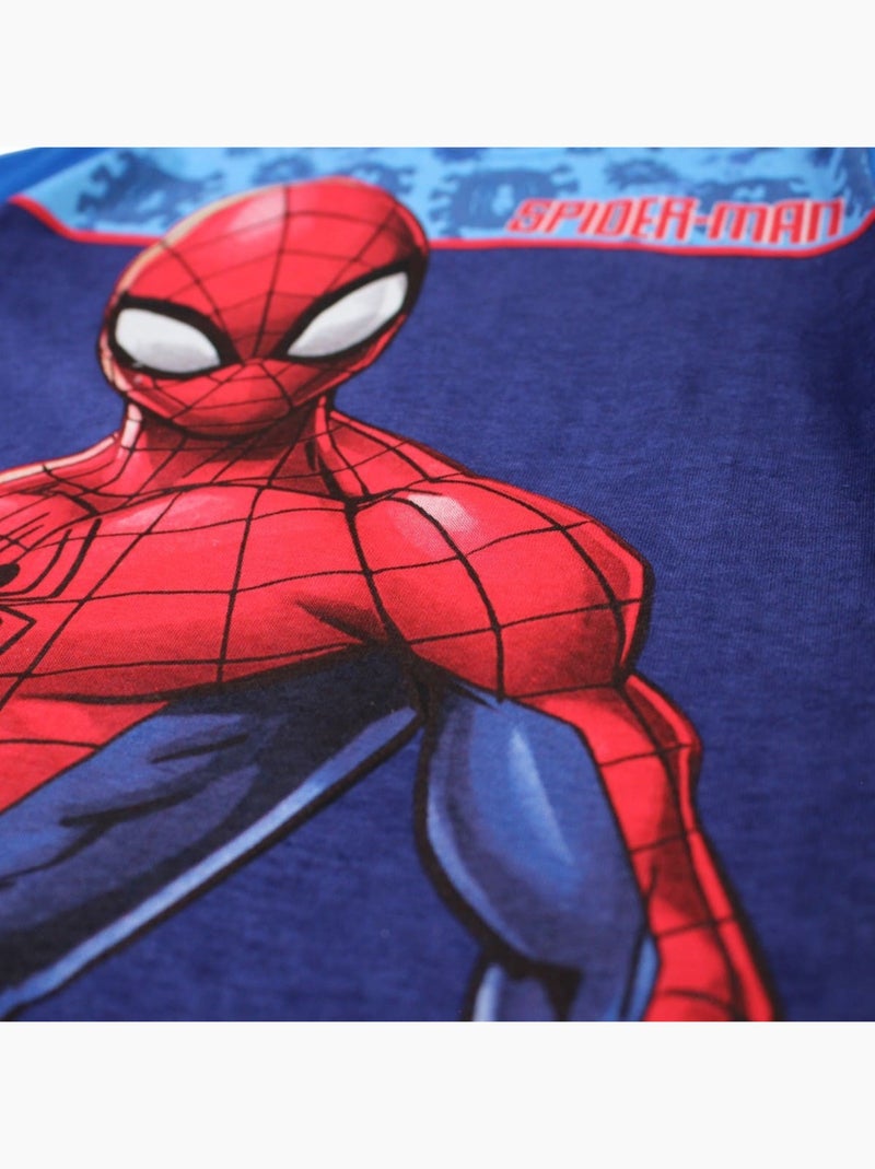 Marvel - Ensemble T-shirt et Short Spiderman Bleu - Kiabi