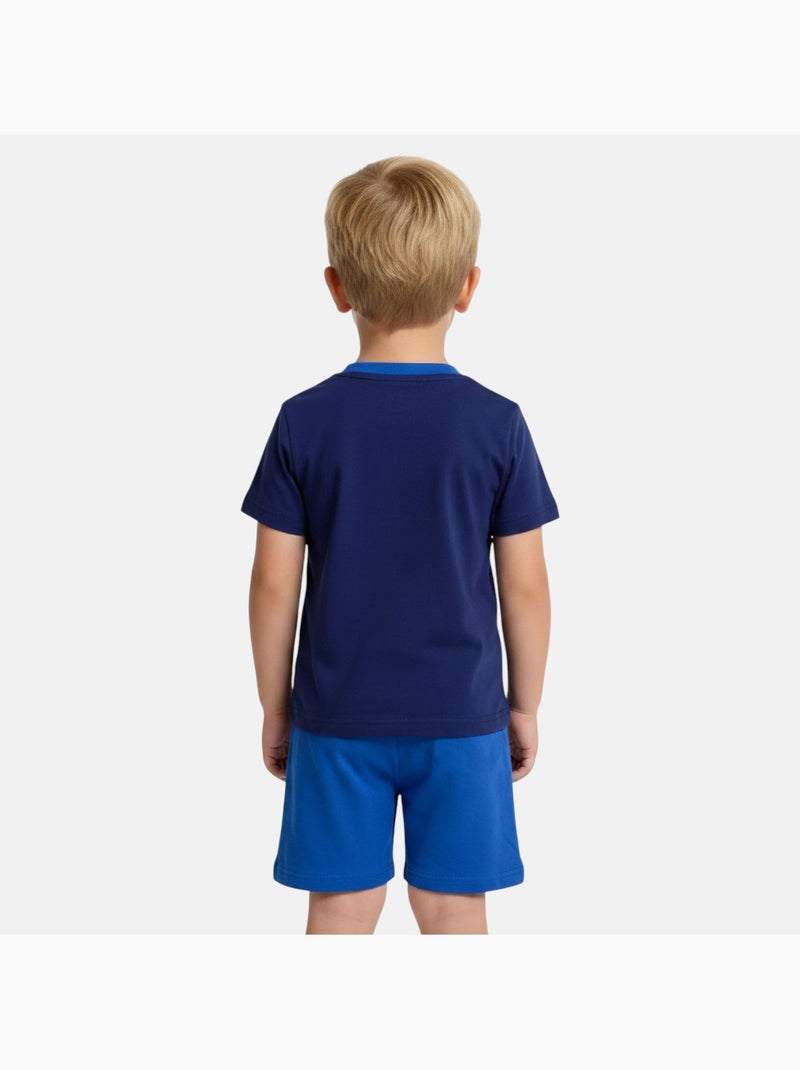 Marvel - ensemble t-shirt imprimé et short assorti Bleu marine - Kiabi