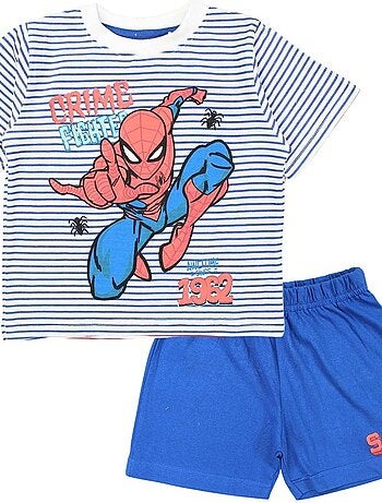 Marvel - Ensemble ​​T-shirt short garçon Imprimé Spiderman