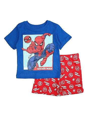 Marvel - Ensemble ​​T-shirt short garçon Imprimé Spiderman