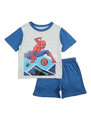 Marvel - Ensemble ​​T-shirt short garçon Imprimé Spiderman