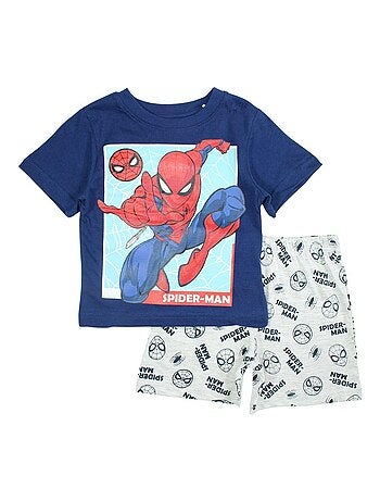 Marvel - Ensemble ​​T-shirt short garçon Imprimé Spiderman