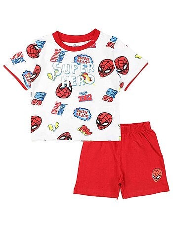 Marvel - Ensemble ​​T-shirt short garçon Imprimé Spiderman