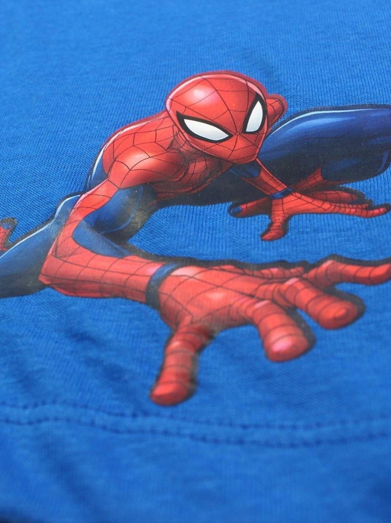 Marvel - Ensemble ​​T-shirt short Imprimé Spiderman Bleu - Kiabi
