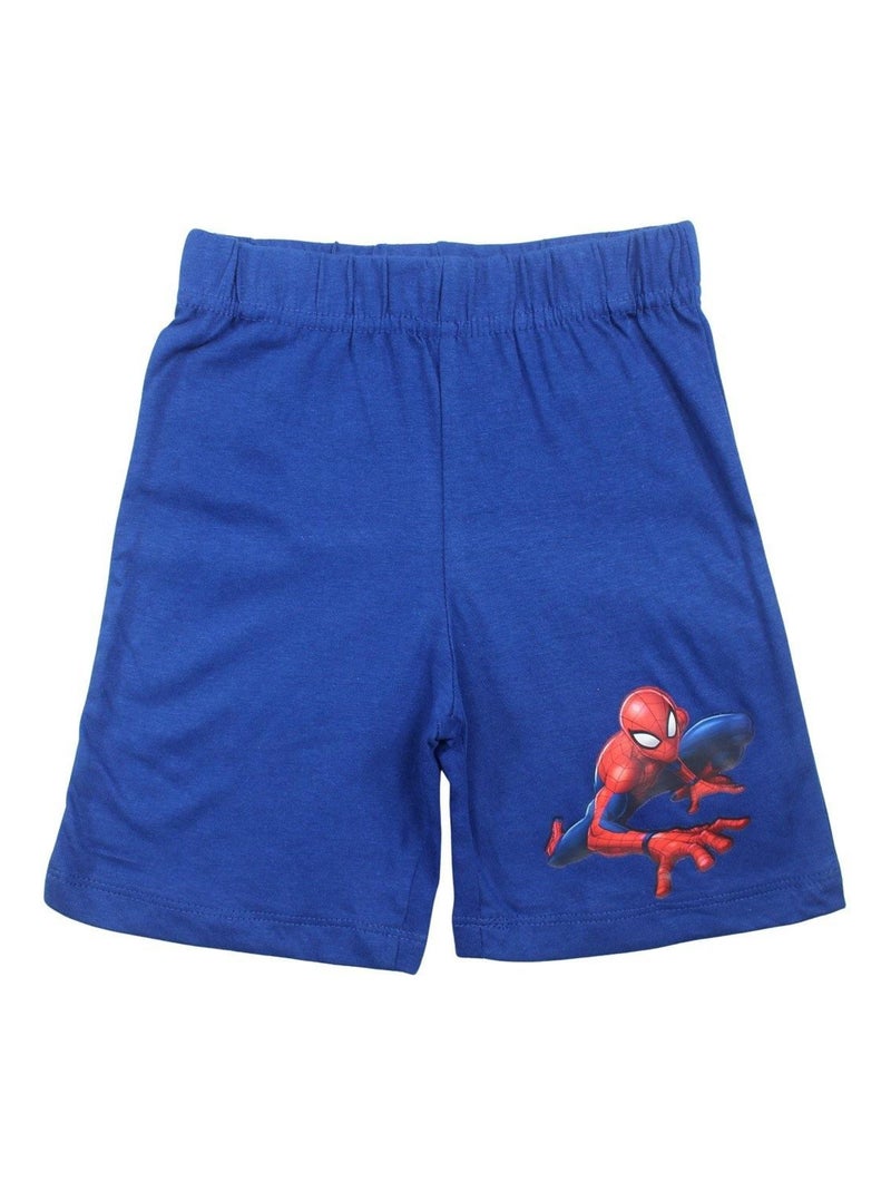 Marvel - Ensemble ​​T-shirt short Imprimé Spiderman Bleu marine - Kiabi