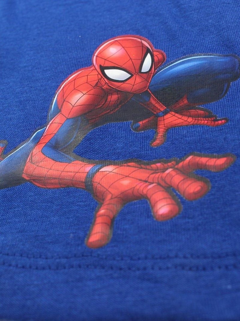 Marvel - Ensemble ​​T-shirt short Imprimé Spiderman Bleu marine - Kiabi