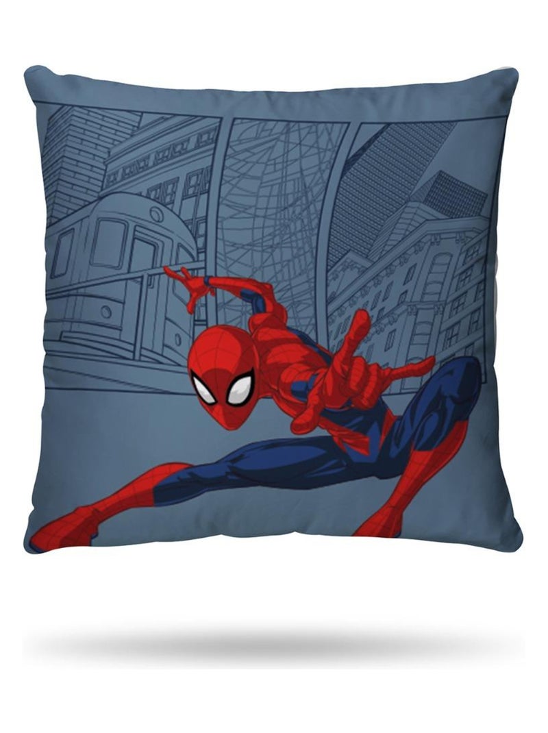 MARVEL - Housse de couette Spiderman 140x200 cm - 100% Coton - Bleu Bleu - Kiabi