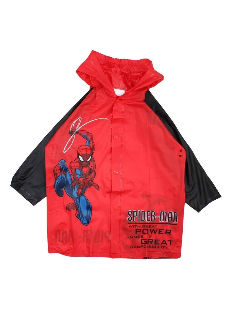 Marvel - Impermeable imprimé Spiderman Rouge - Kiabi
