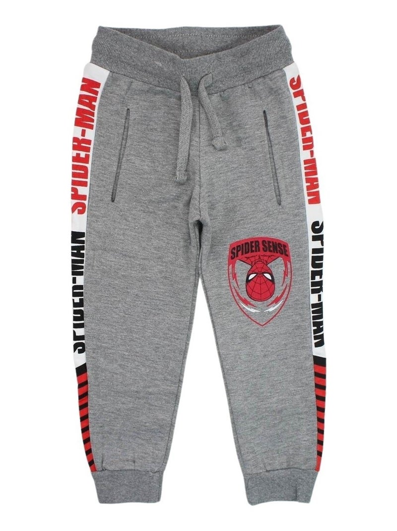 Marvel - Pantalon De Jogging garçon imprimé Spiderman en coton Gris - Kiabi