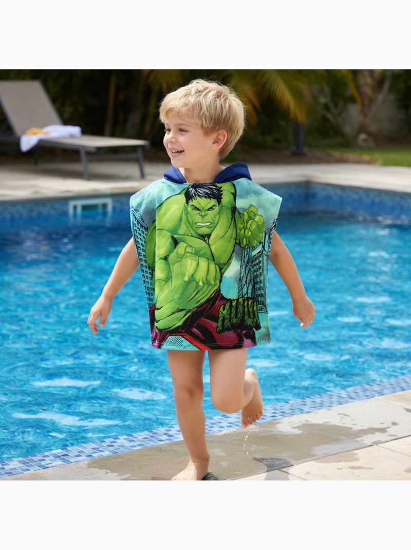 Marvel - Poncho de bain avec imprimé garçon Vert - Kiabi