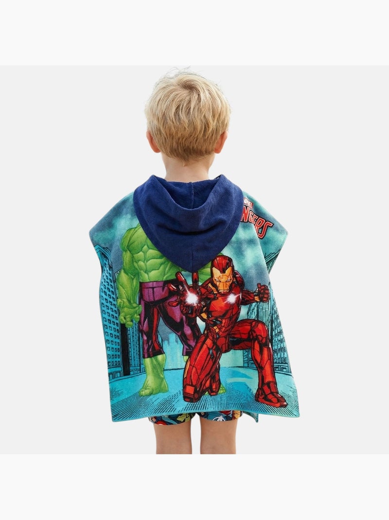 Marvel - Poncho de bain avec imprimé garçon Vert - Kiabi