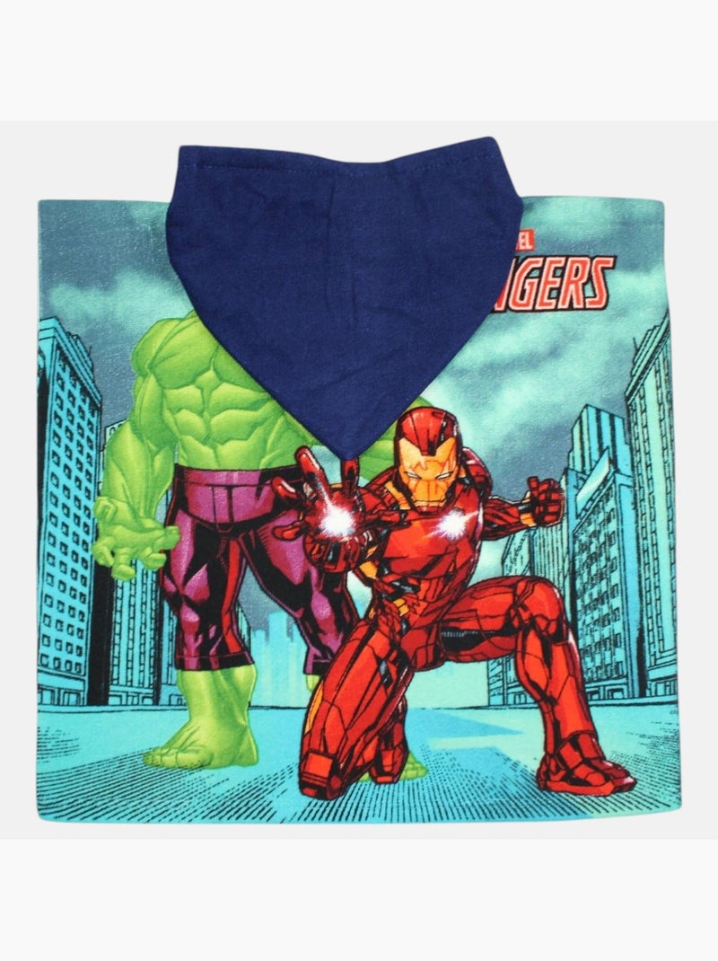Marvel - Poncho de bain avec imprimé garçon Vert - Kiabi