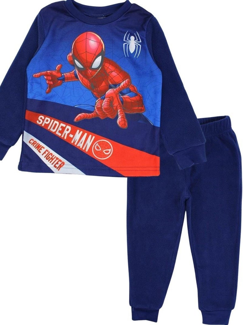 Marvel - Pyjama garçon imprimé Spiderman Bleu - Kiabi