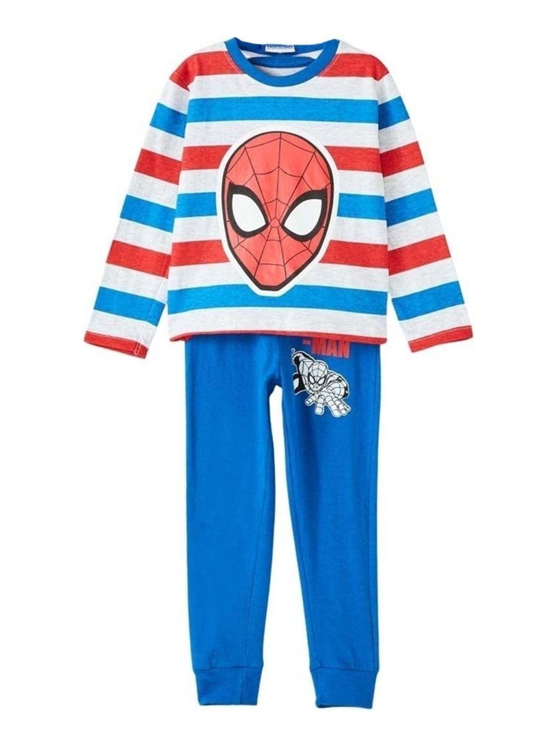 Marvel - Pyjama garçon imprimé Spiderman en coton Bleu - Kiabi
