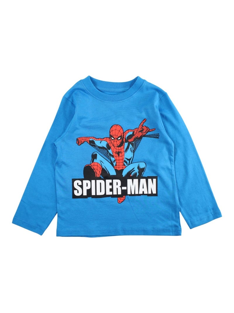Marvel - pyjama imprimé manches longues, col rond Bleu - Kiabi