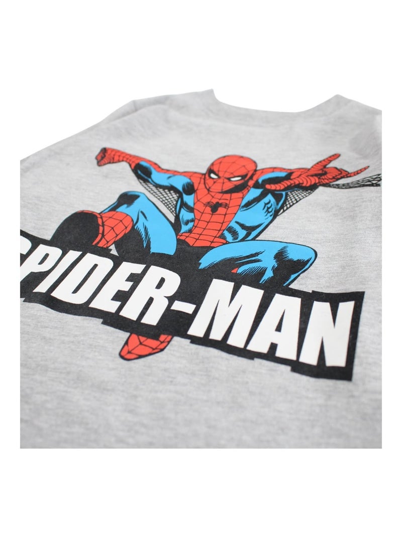 Marvel - pyjama imprimé manches longues, col rond Gris - Kiabi