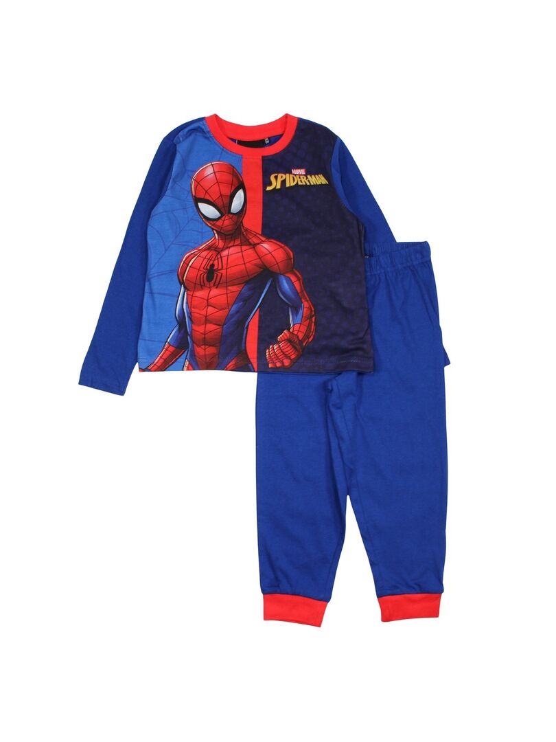 Pyjama Superman Garçon 3-10 Ans - Ensemble 100% Coton DC Comics Manches Longues - Cadeau Officiel