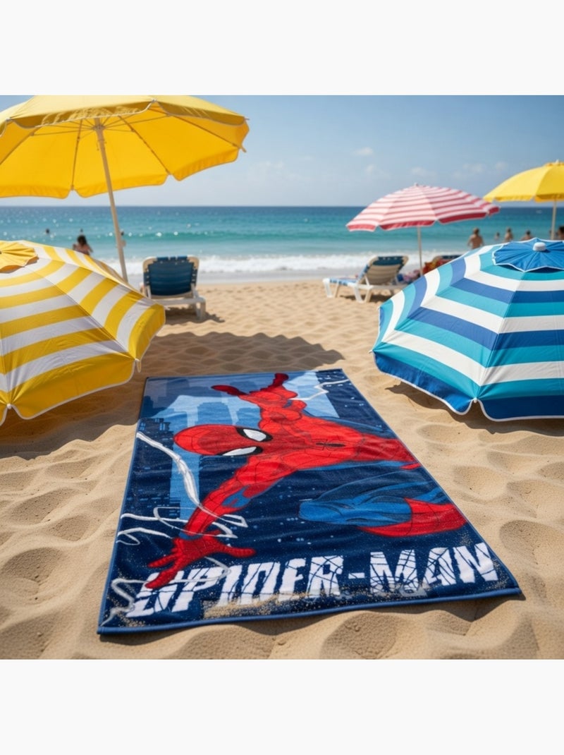 Marvel - Serviette polyester Bleu marine - Kiabi