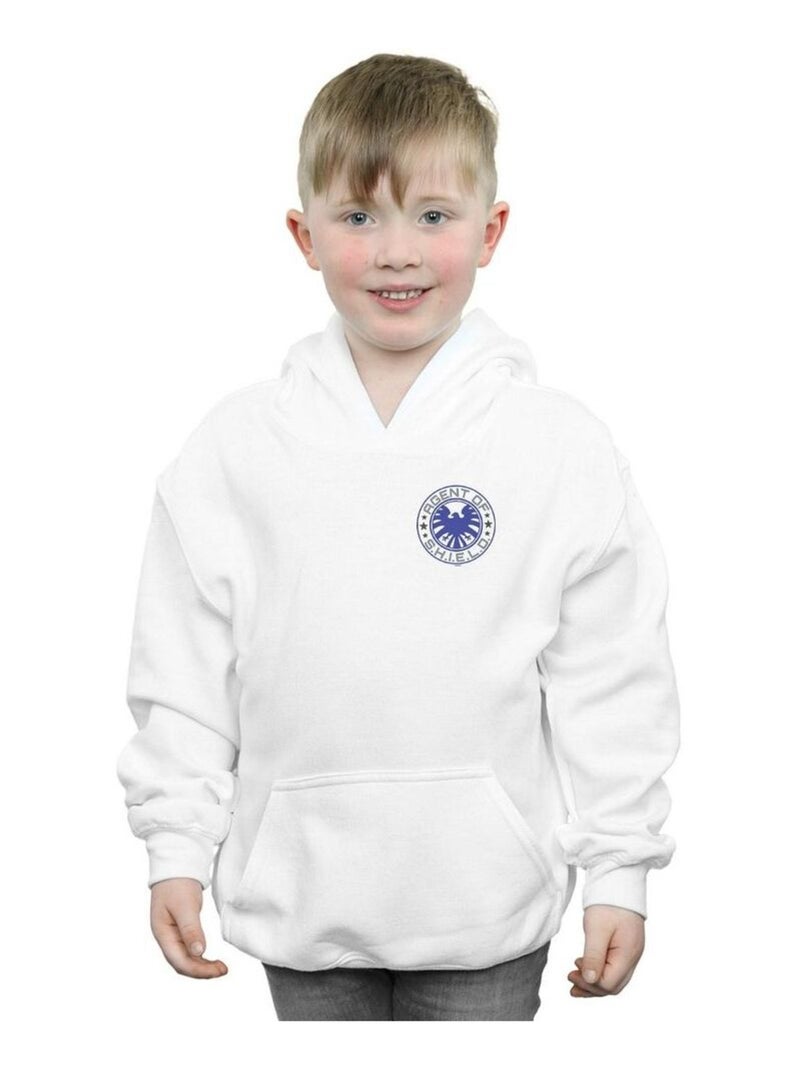 Marvel - Sweat à capuche AGENTS OF SHIELD Blanc - Kiabi