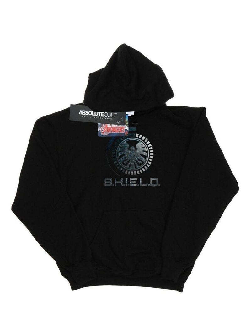 Marvel - Sweat à capuche AGENTS OF SHIELD Noir - Kiabi