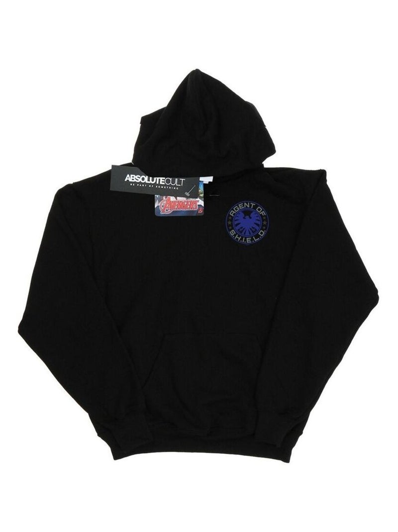 Marvel - Sweat à capuche AGENTS OF SHIELD Noir - Kiabi